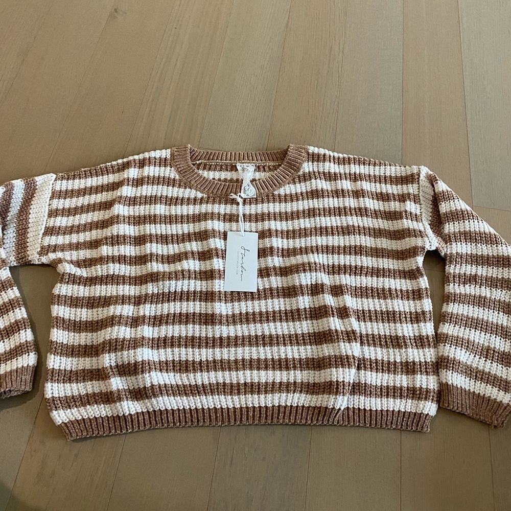 Shop Starlow Striped Cropped Sweater